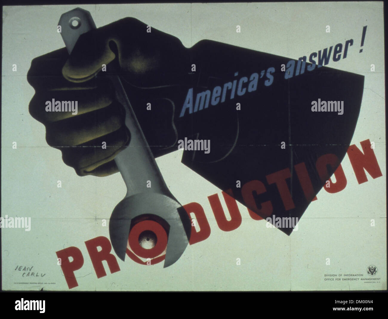 "Amerikas Antwort Produktion" 513808 Stockfoto