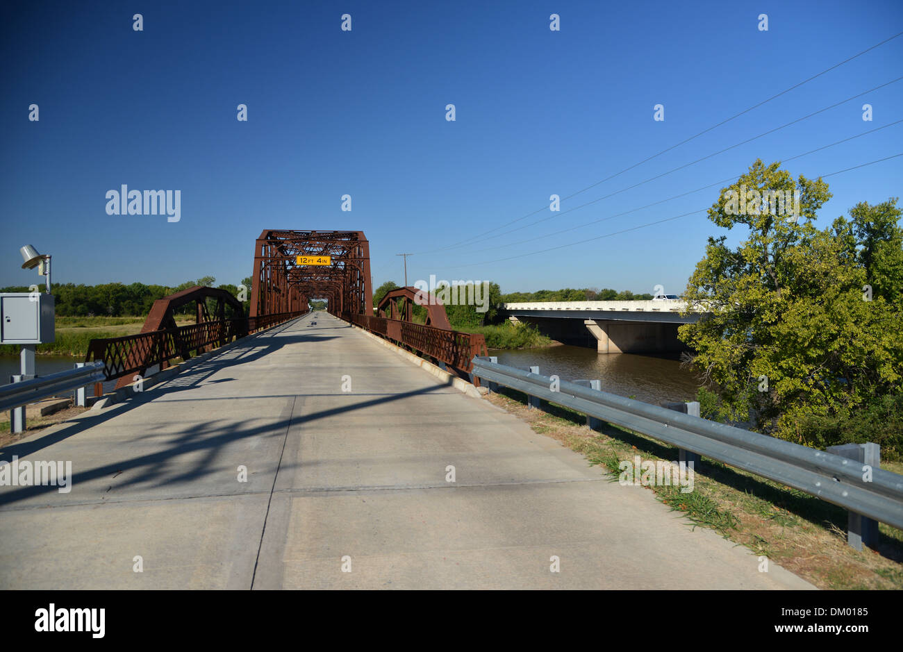 Overholser Seebrücke, westlich von Oklahoma City an der alten Route 66 Stockfoto