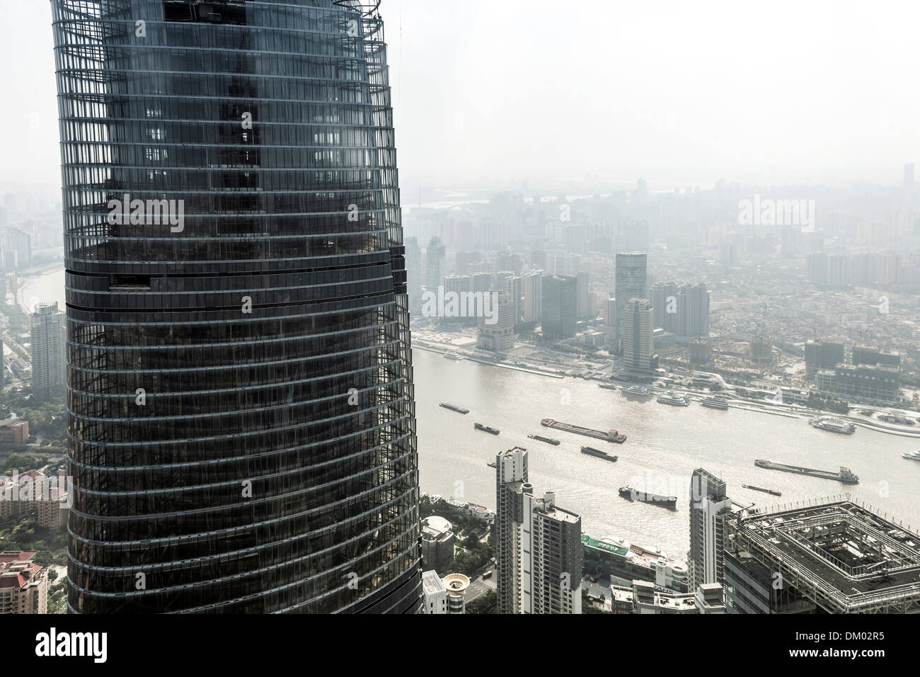 Blick auf Shanghai Tower, Lujiazui, Pudong, Shanghai, China Stockfoto