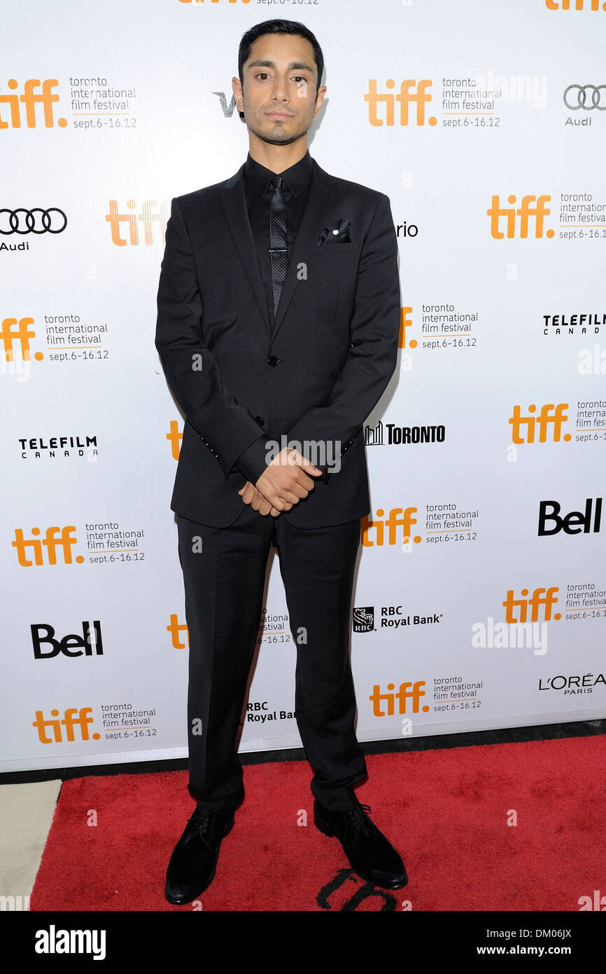 Riz Ahmed "The nur ungern fundamentalistischen" Premiere Ankunft in der Roy Thomson Hall während 2012 Toronto International Film Festival Stockfoto