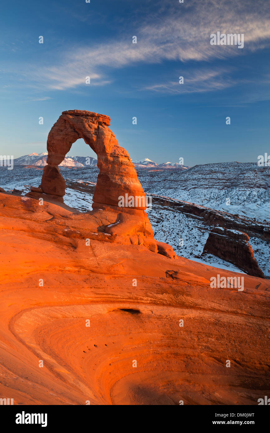 Delicate Arch, Arches-Nationalpark, Utah, USA Stockfoto