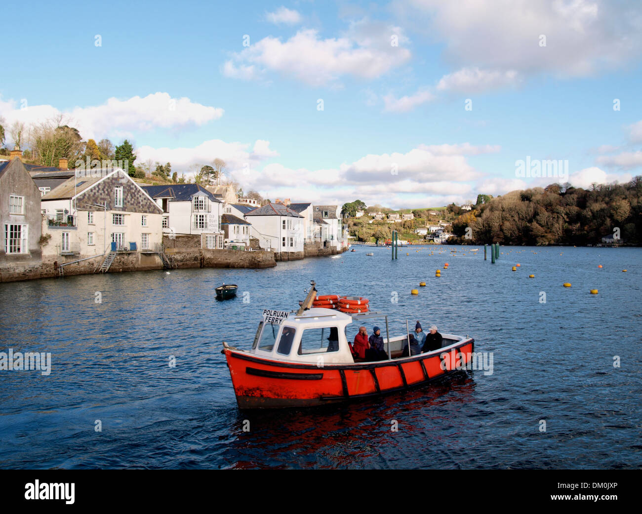 Kleines Boot Fähre von Fowey, Polruan, Cornwall, UK Stockfoto
