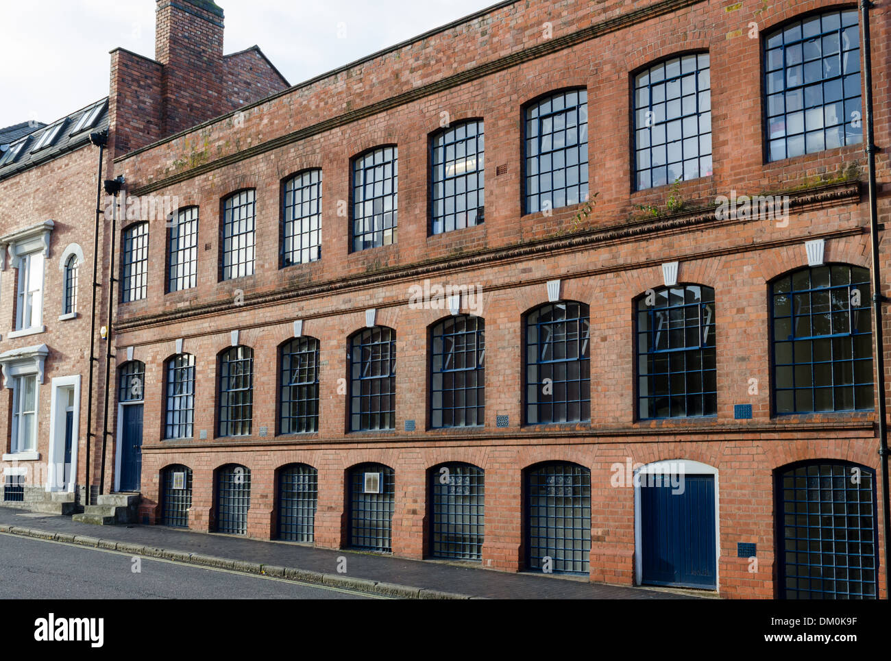 Alten viktorianischen Fabrik in Birminghams Jewellery Quarter Stockfoto