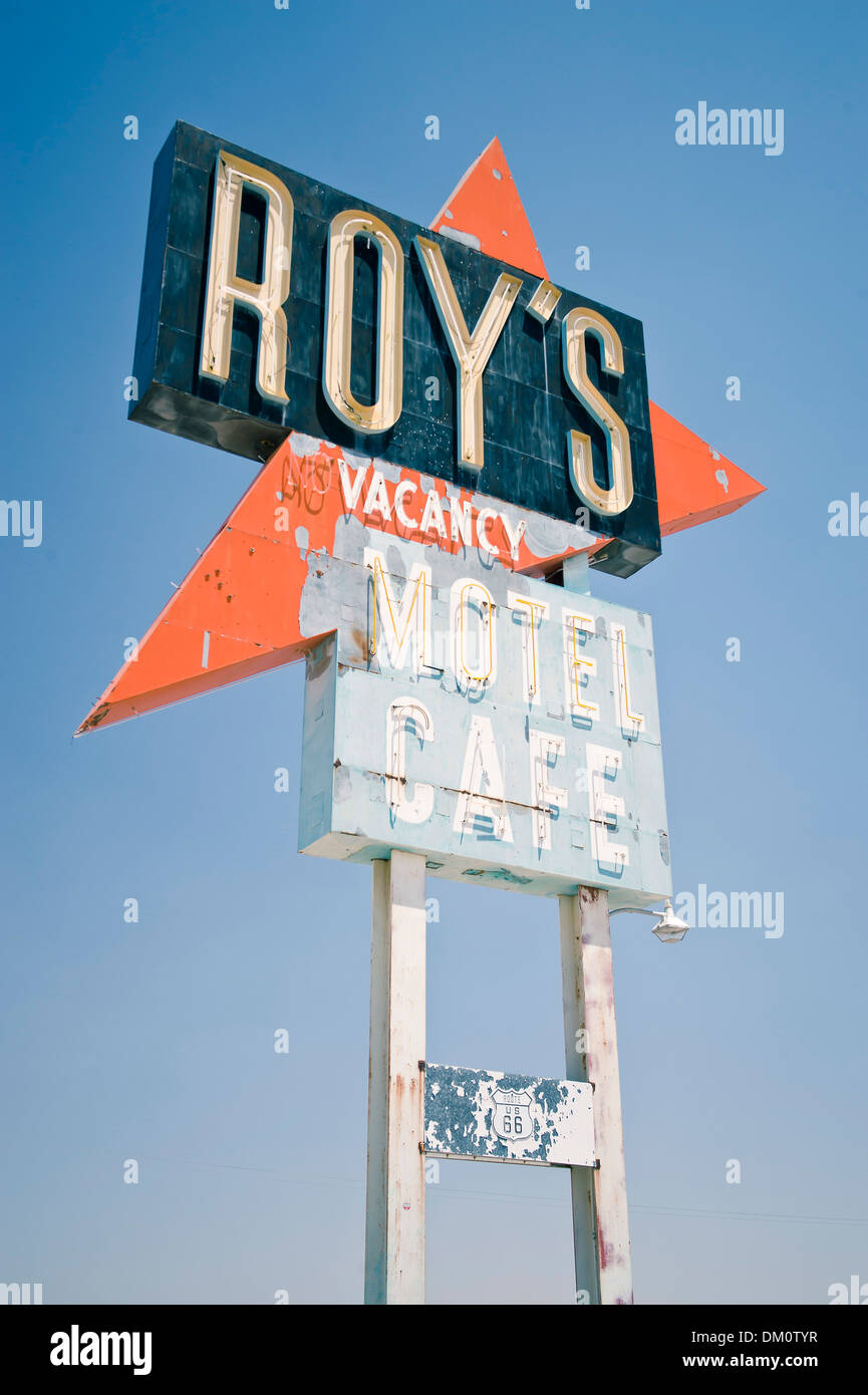 Roys Motel, Route 66, Amboy, Kalifornien, USA Stockfoto