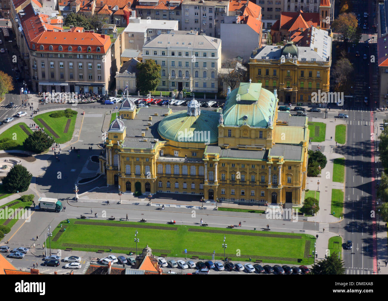 HNK Zagreb, Kroatische Nationaltheater Stockfoto