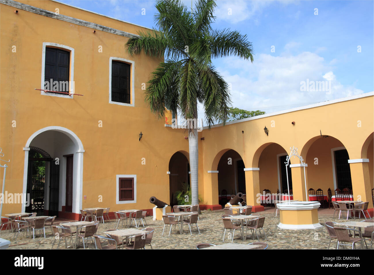 Restaurante Plaza Santa Ana, Carcel Real, Trinidad, Sancti Spiritus, Kuba, Karibik, Mittelamerika Stockfoto