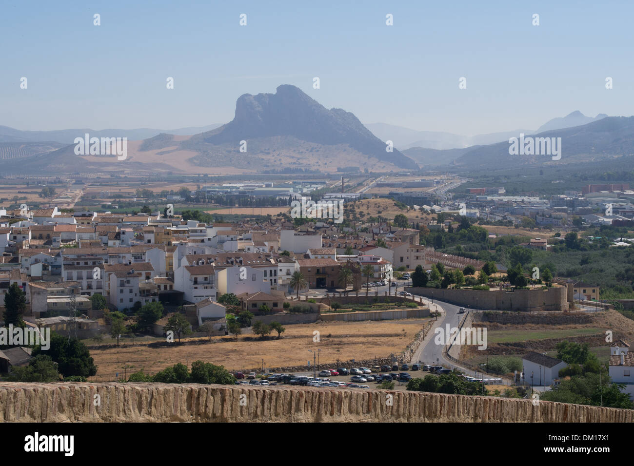 Ungewöhnliche natürliche Felsformation in der Nähe von Antequera, Andalusien, Spanien Stockfoto