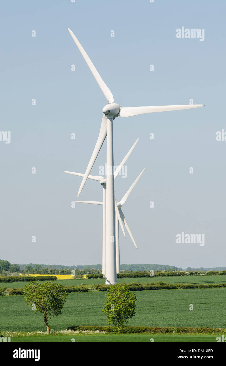 Burton Latimer Windmill Farm Stockfoto