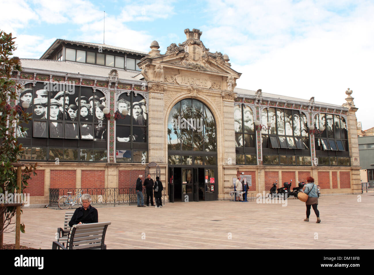 Les Halles de Narbonne Languedoc-Roussillon Frankreich Stockfoto