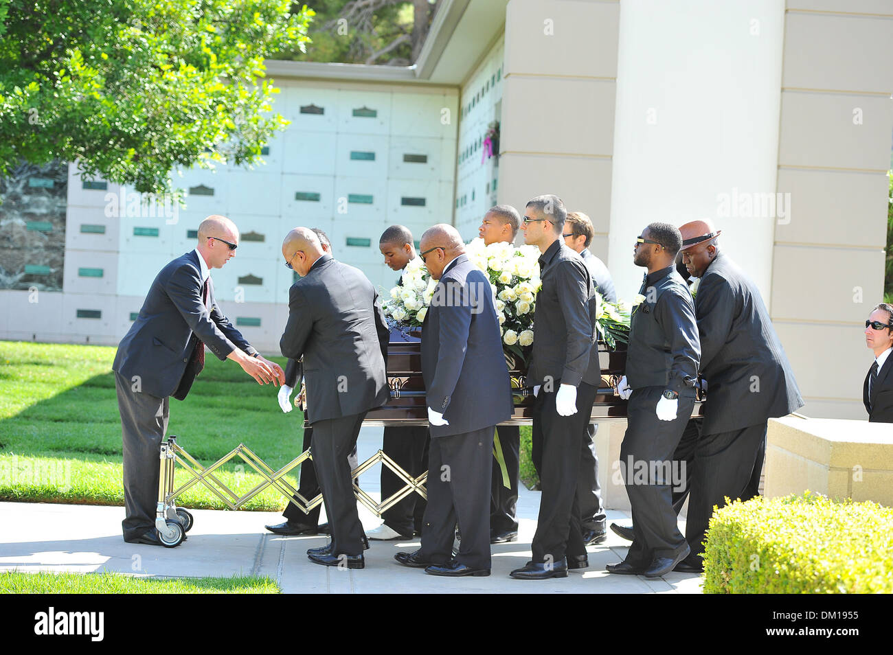 Atmosphäre Michael Clarke Duncan Gedenkgottesdienst in Forest Lawn Friedhof Los Angeles Kalifornien - 10.09.12 Stockfoto