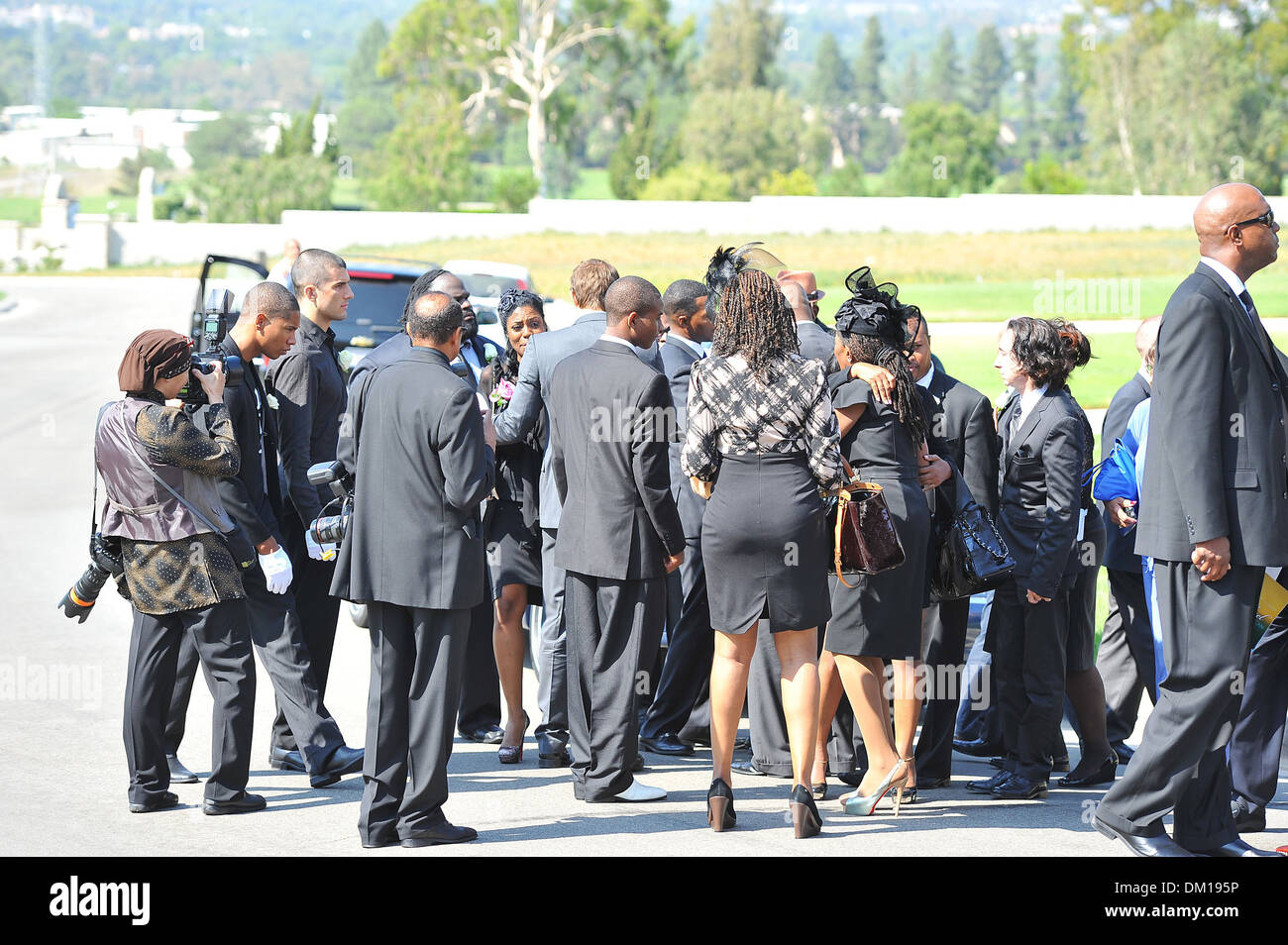Atmosphäre Michael Clarke Duncan Gedenkgottesdienst in Forest Lawn Friedhof Los Angeles Kalifornien - 10.09.12 Stockfoto