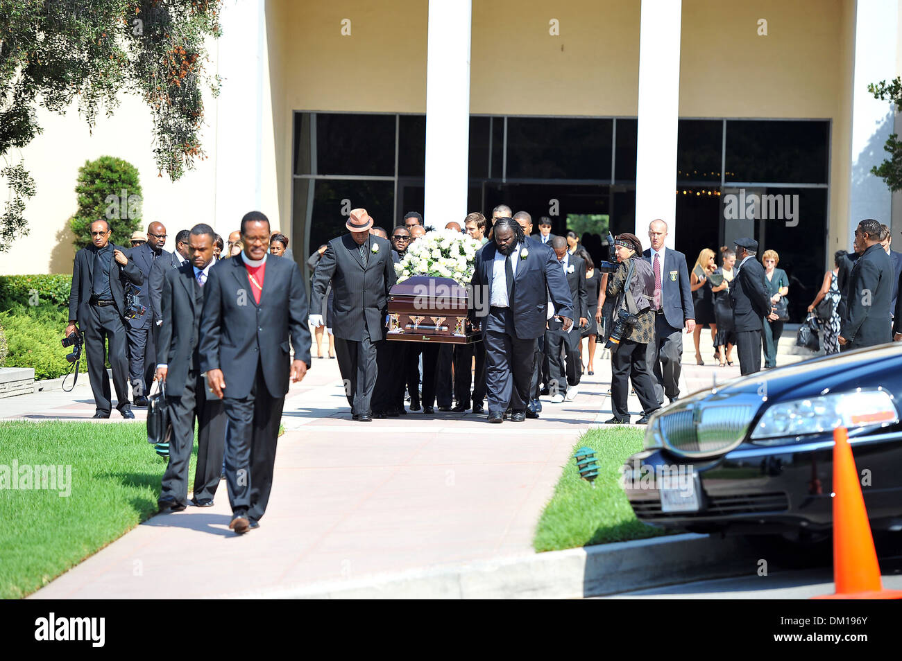Atmosphäre Michael Clarke Duncan Gedenkgottesdienst in Forest Lawn Friedhof Los Angeles Kalifornien - 10.09.12 Stockfoto