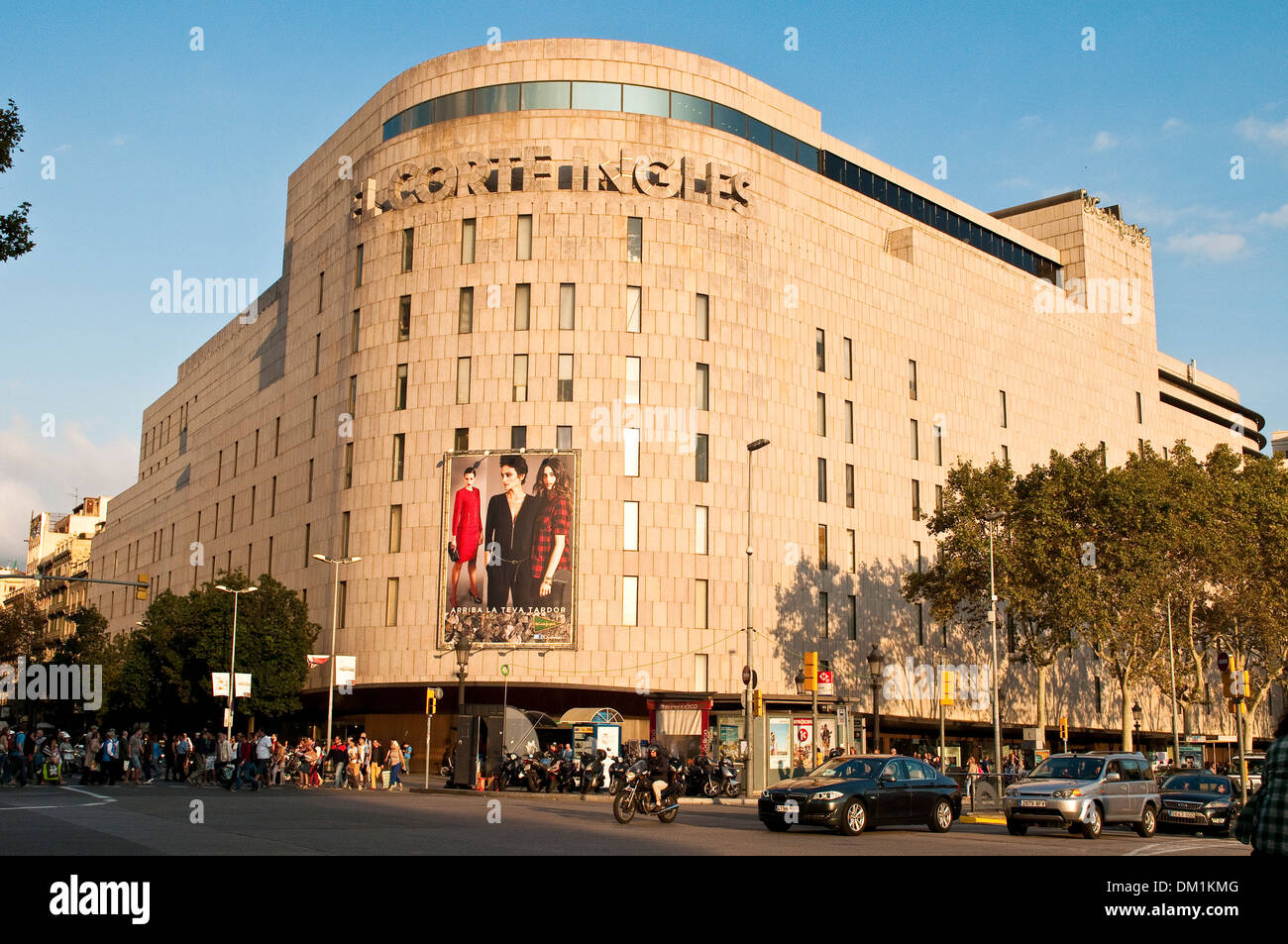 El Corte Ingles Kaufhaus am Placa de Catalunya, Barcelona, Katalonien, Spanien Stockfoto