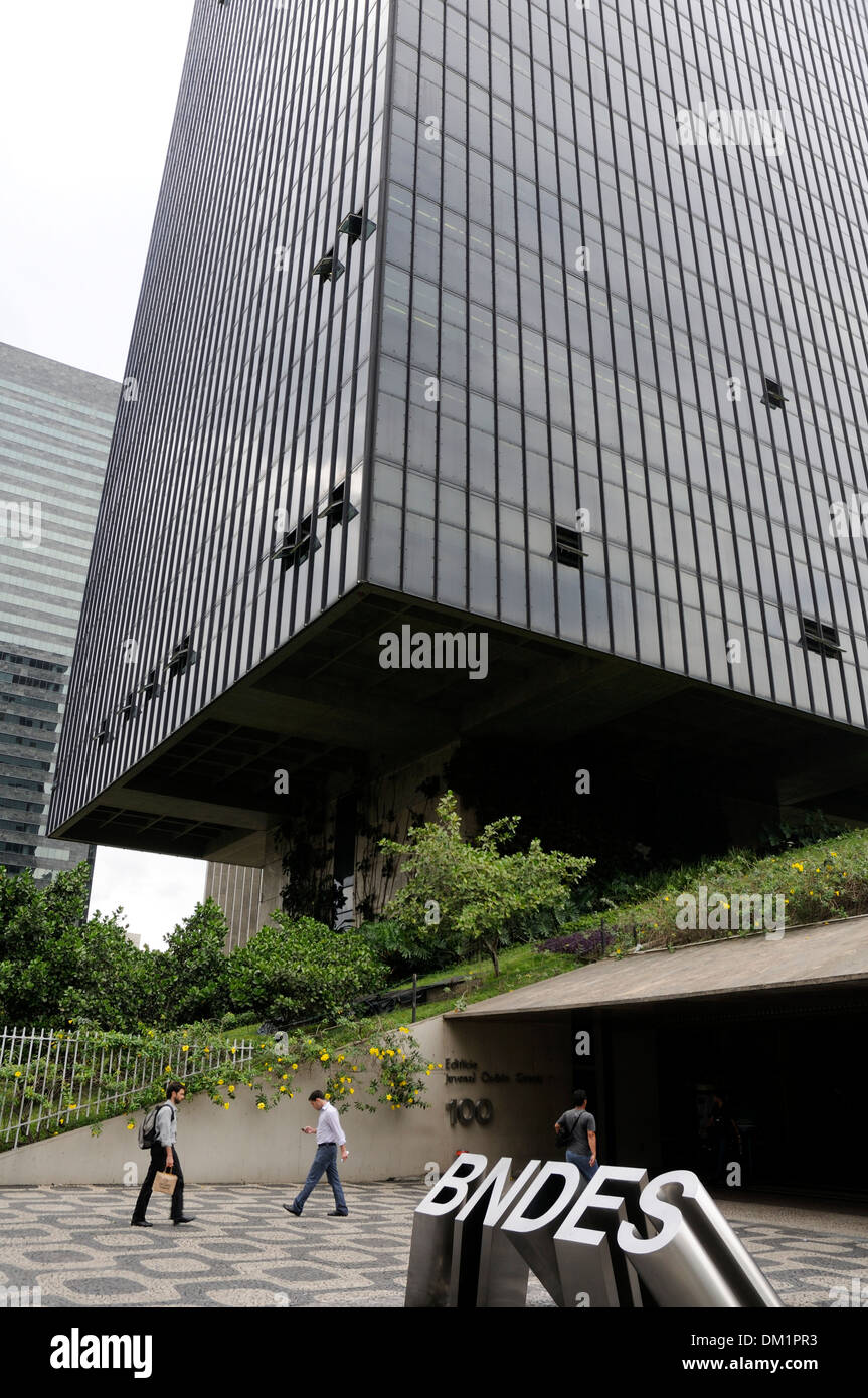 BNDES Gebäude in der Innenstadt von Rio De Janeiro, Brasilien Stockfoto