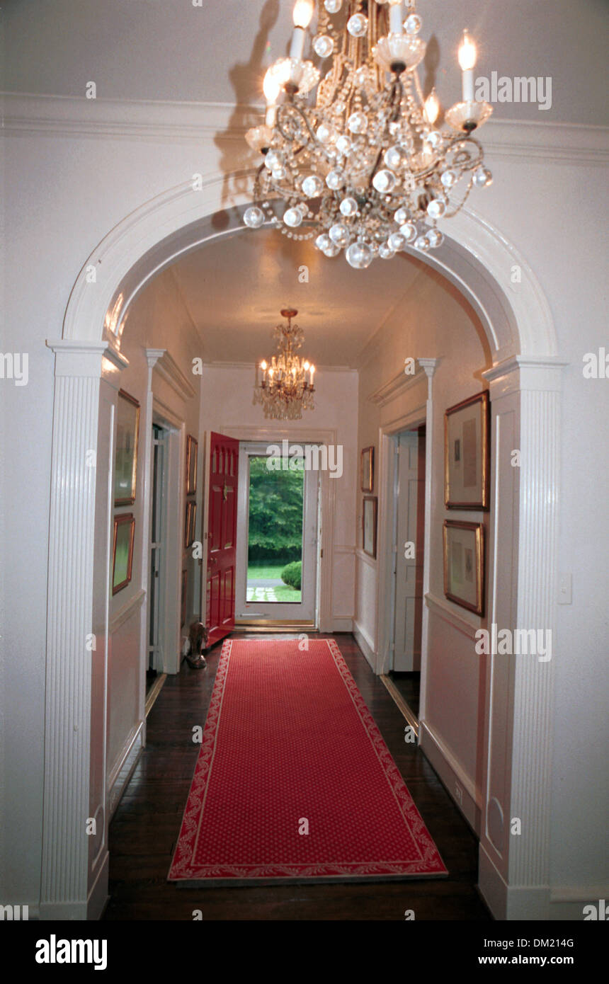 Foyer Hickory Hill McLean Virginia Haus von Kennedy und Kennedy Stockfoto