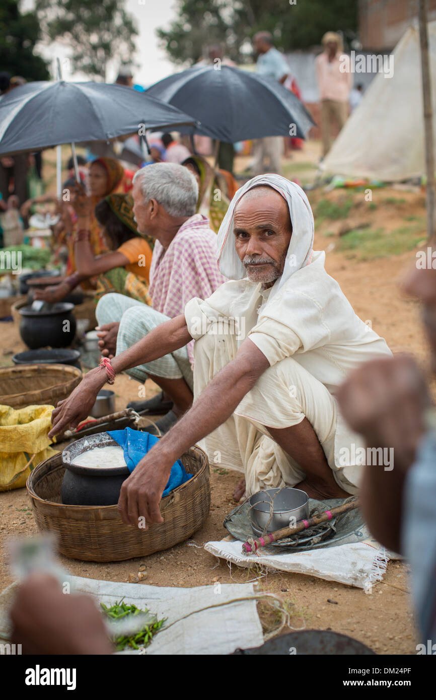 Markt im Bundesstaat Bihar, Indien Stockfoto