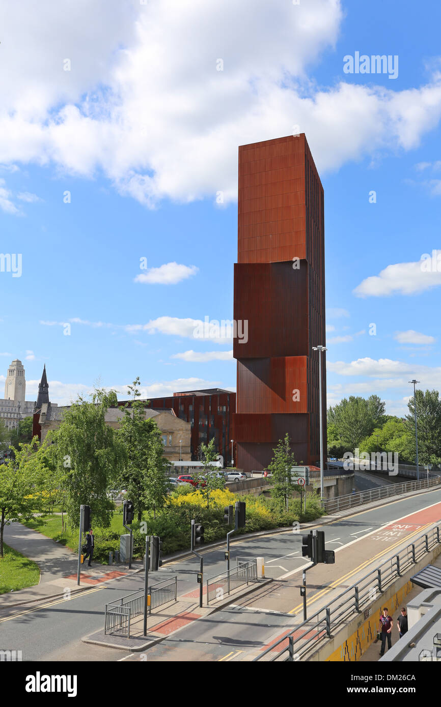 Fernsehturm, -Studentisches Wohnen in Leeds Stockfoto