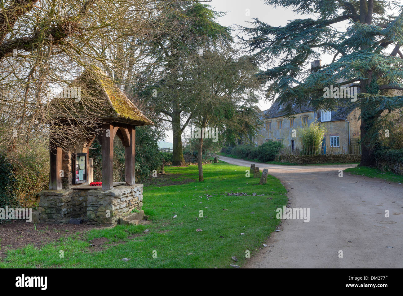 Das winzige Dorf Hidcote Bartrim in der Nähe von Hidcote Gärten, Chipping Campden, Gloucestershire, England. Stockfoto