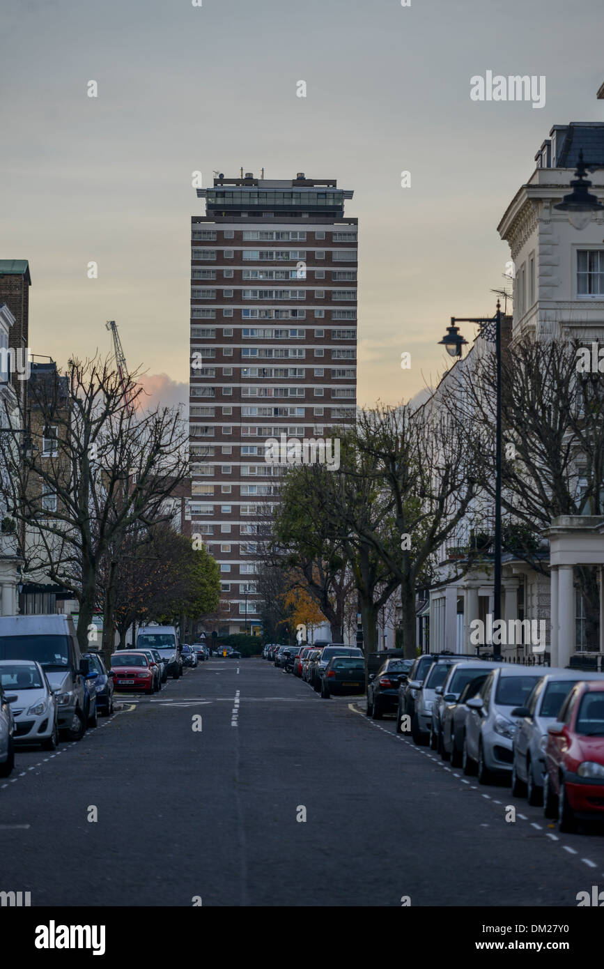 Glastonbury-Haus von Winchester Street Stockfoto