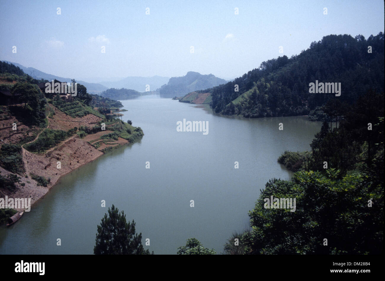 Ein See in der Provinz Hunan, China gefunden Stockfoto