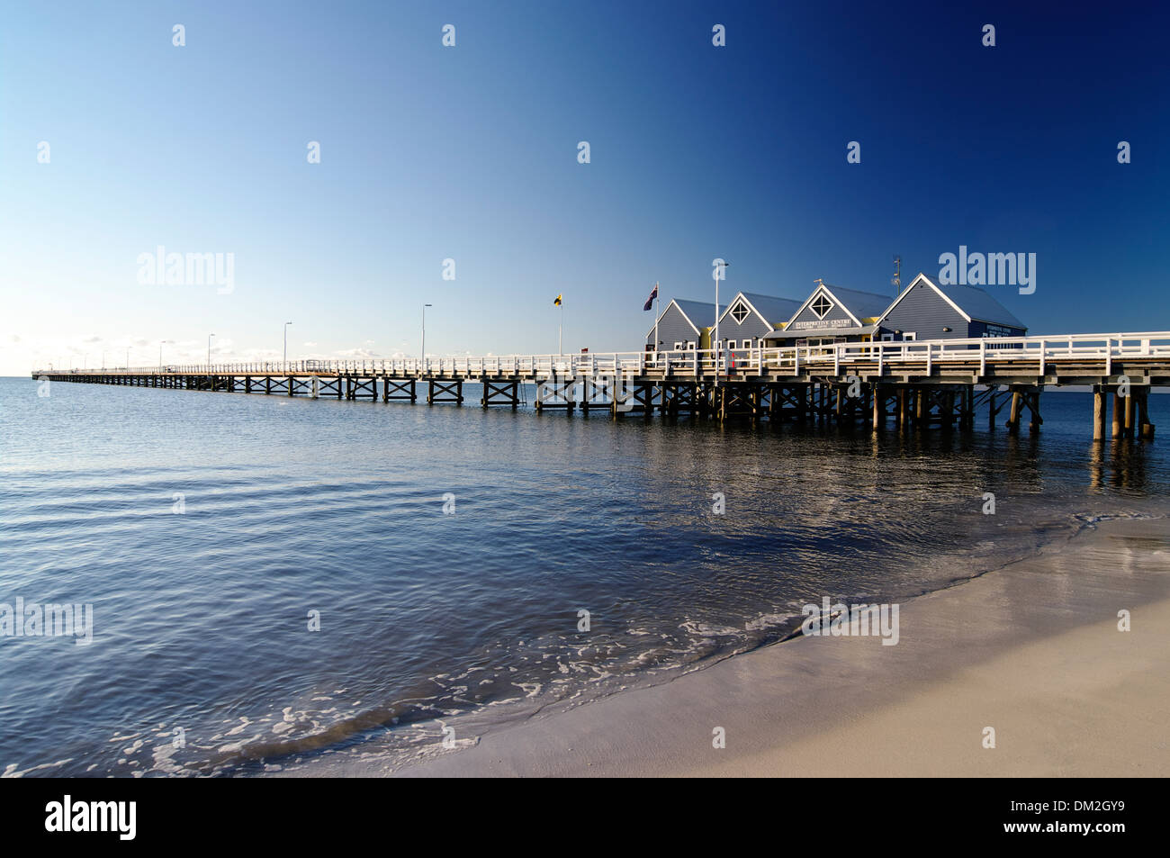 Busselton Jetty, Westaustralien. Stockfoto