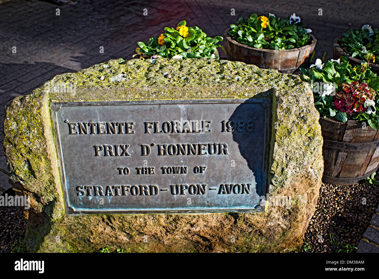 Floral Ehre für Stratford-upon-Avon UK Stockfoto