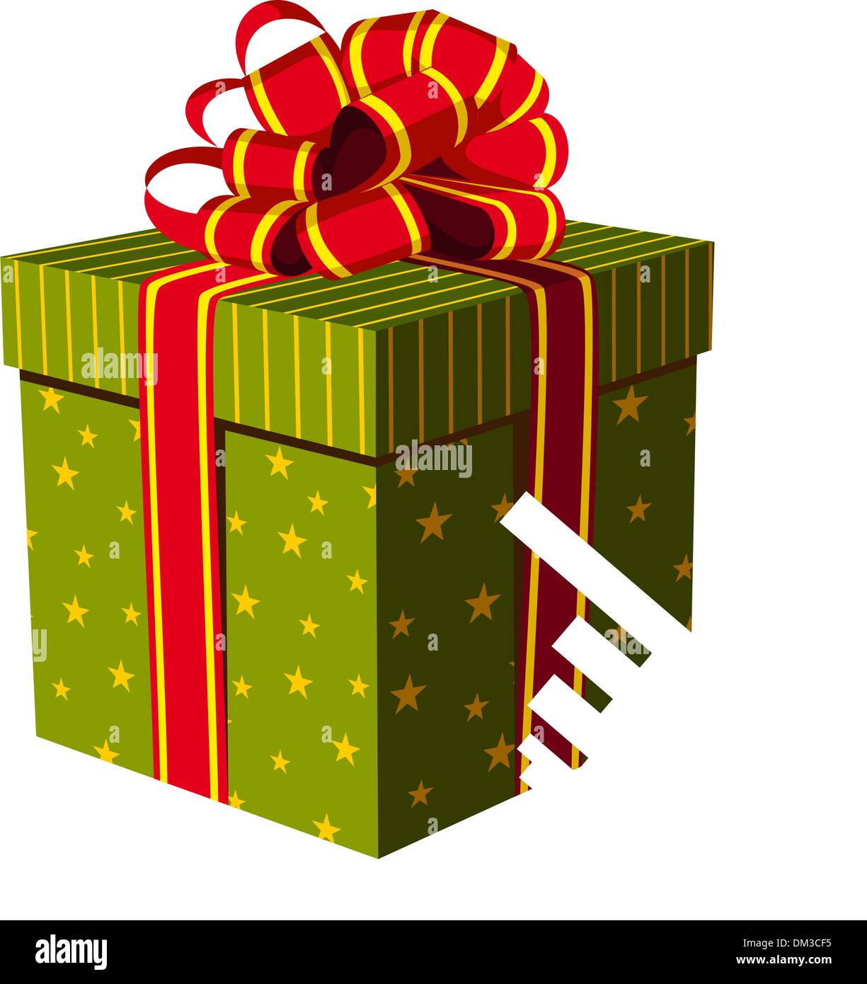 Weihnachts-Geschenk und Santa online kaufen Stock Vektor