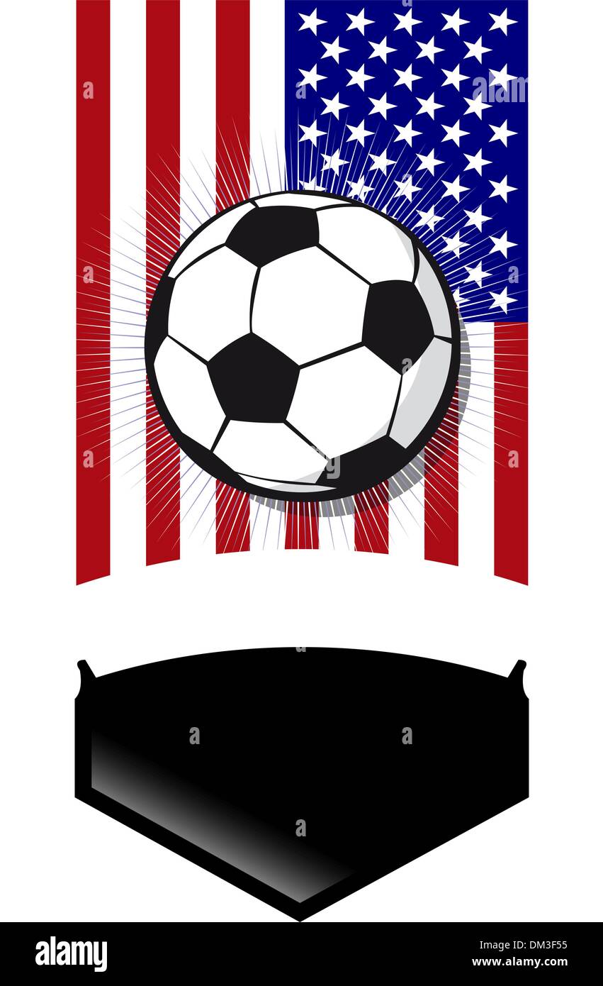 United States Soccer Championship-banner Stock Vektor