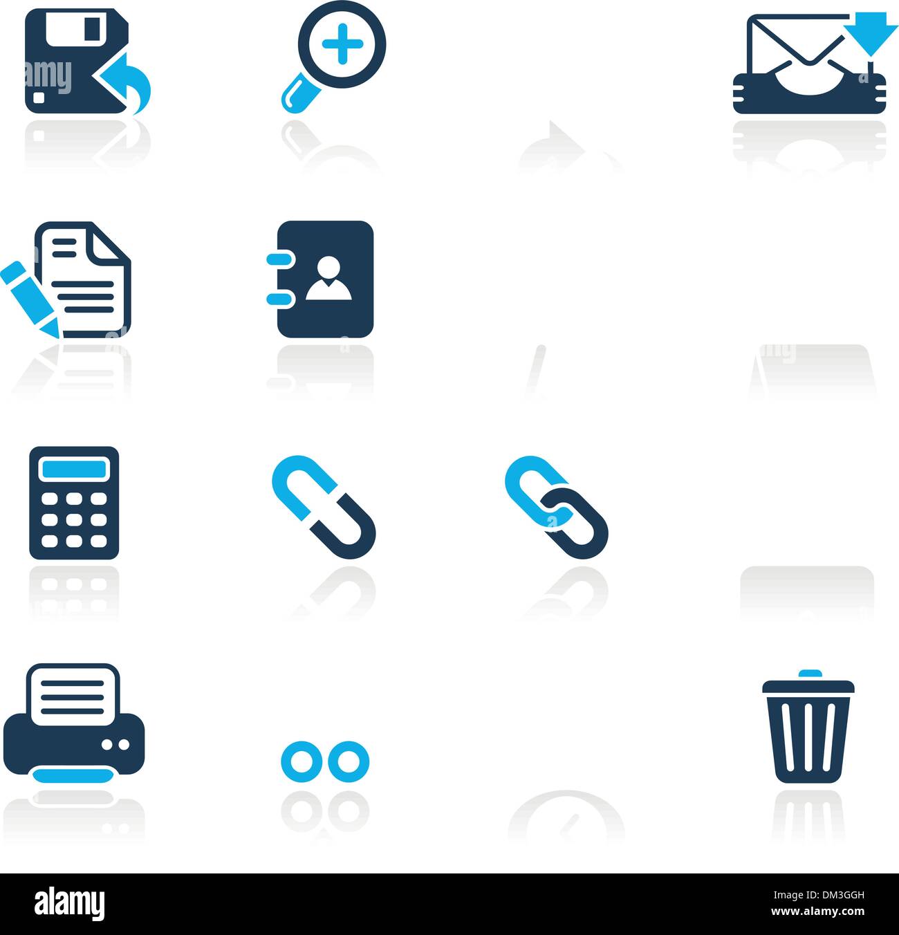 Website-Schnittstelle Icons / / Azure Serie Stock Vektor