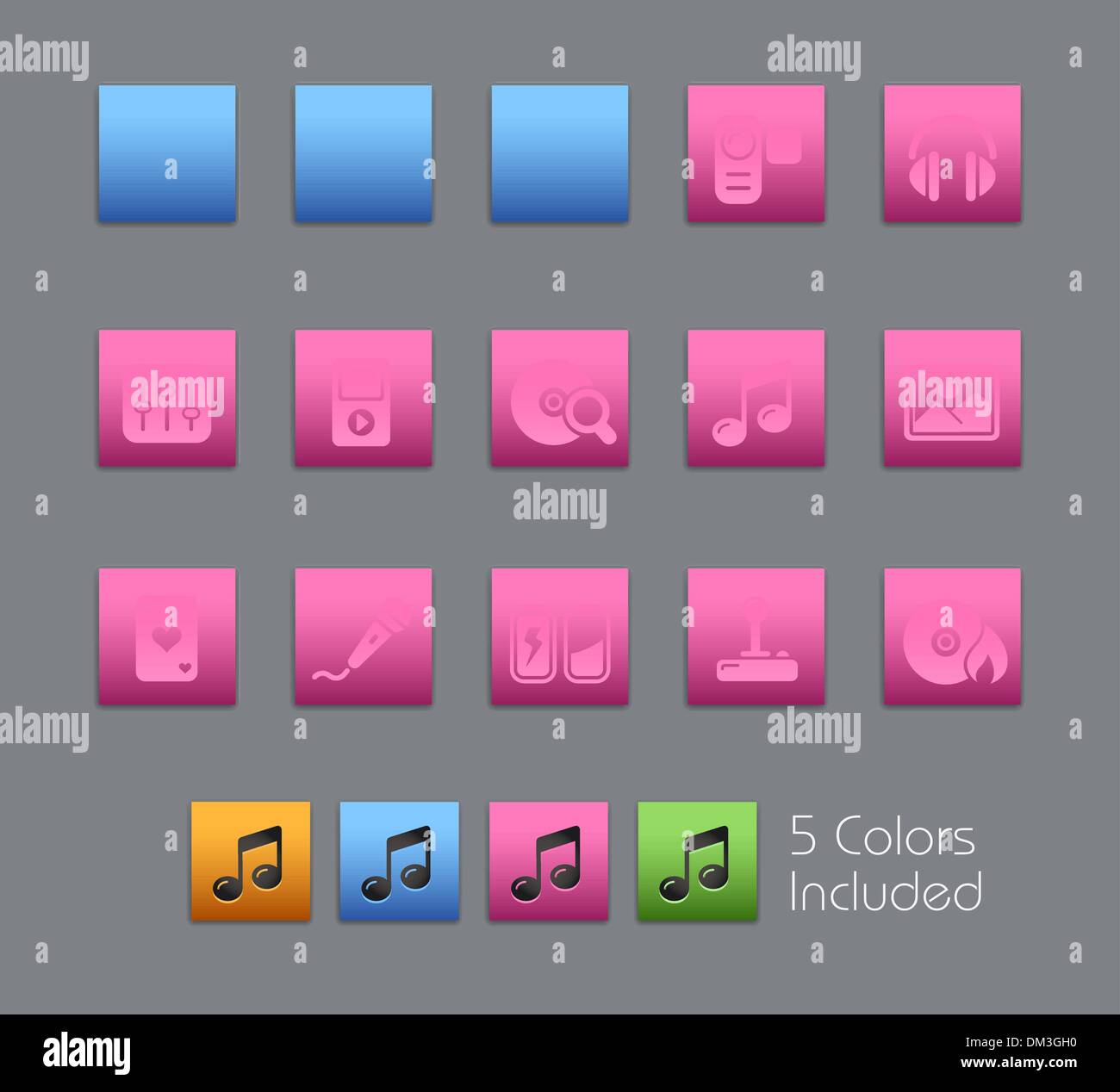 Medien & Unterhaltung Web-Icons / / Satinbox Serie Stock Vektor
