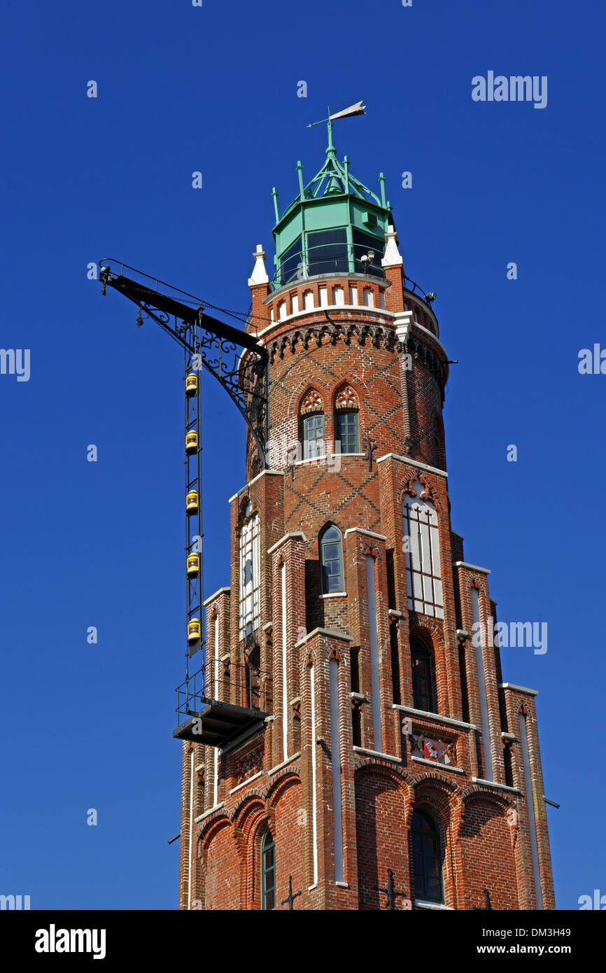 Europa Deutschland Bremen Bremerhaven Lohmannstrasse Bremerhaven Oberfeuer besitzt Turm Leuchtturm neue Hafen Port Architektur Stockfoto