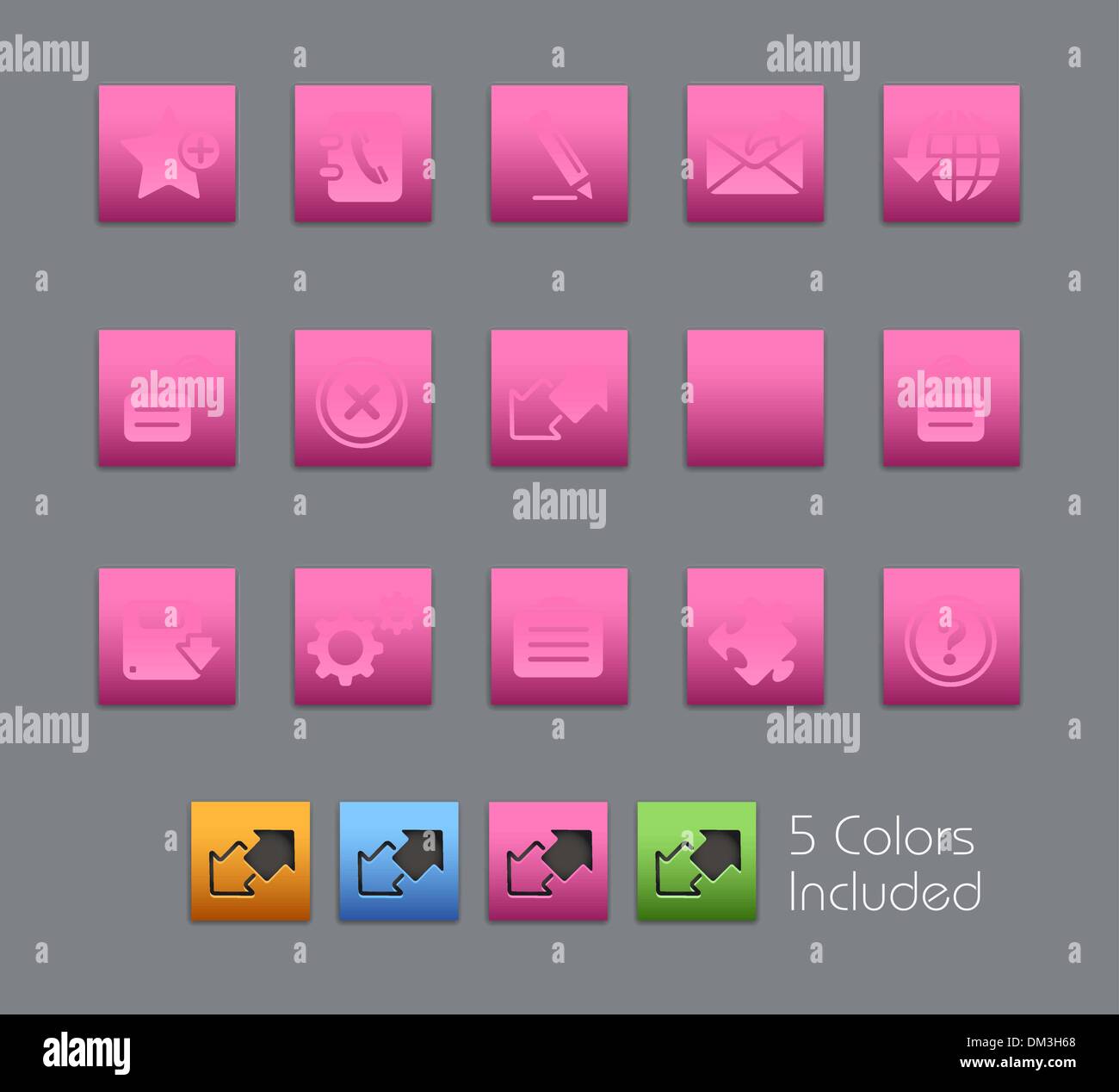Web-Site & Internet Plus / / Satinbox Serie Stock Vektor
