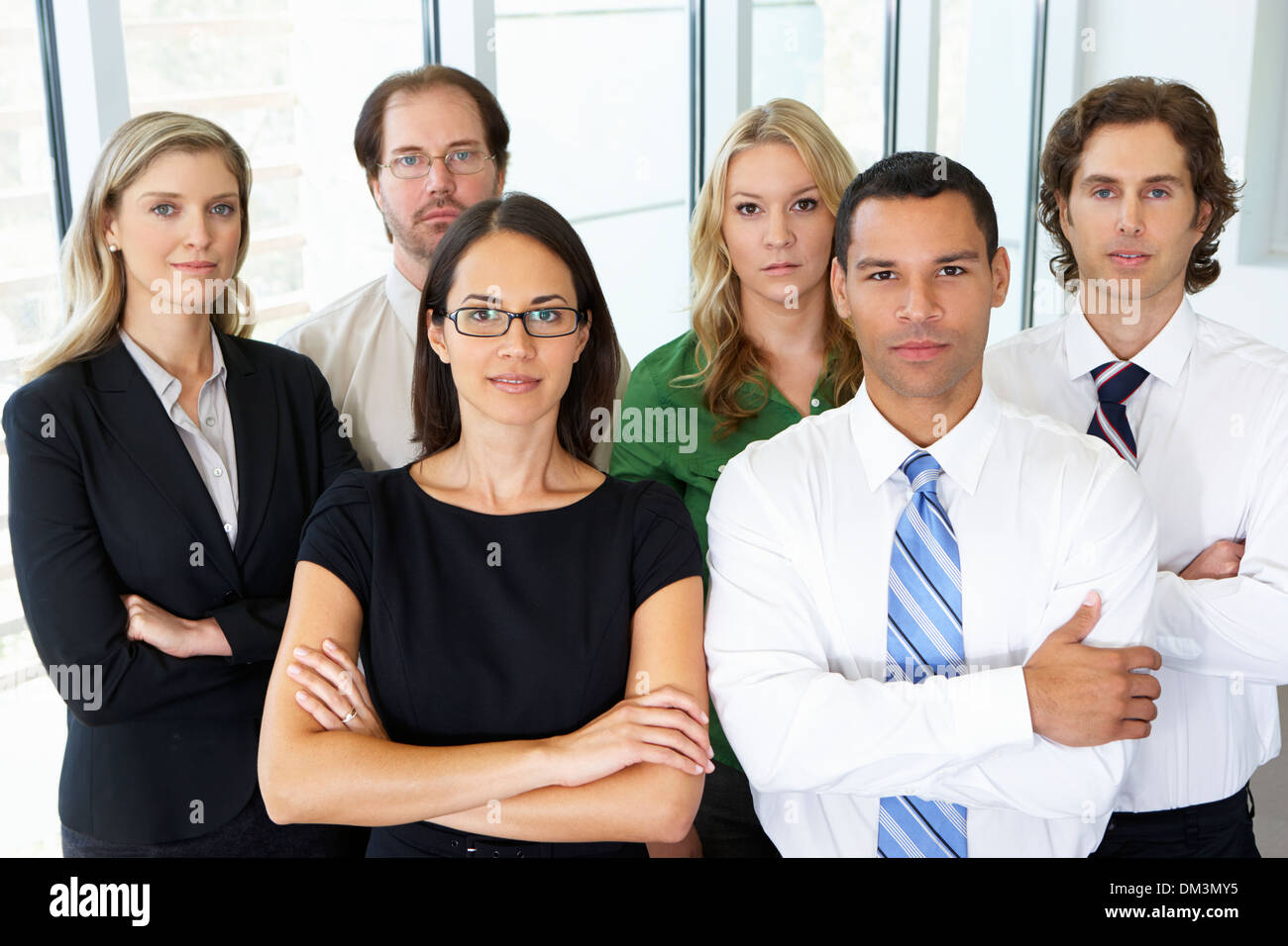 Porträt von Business-Team im Büro Stockfoto