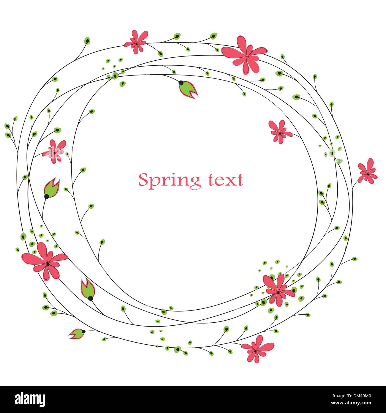 Cartoon-Glückwunsch-Karte-.vector-Abbildung Stock Vektor