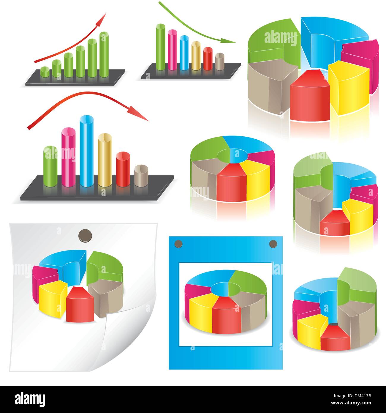 Unternehmensstatistik. Vektor-illustration Stock Vektor