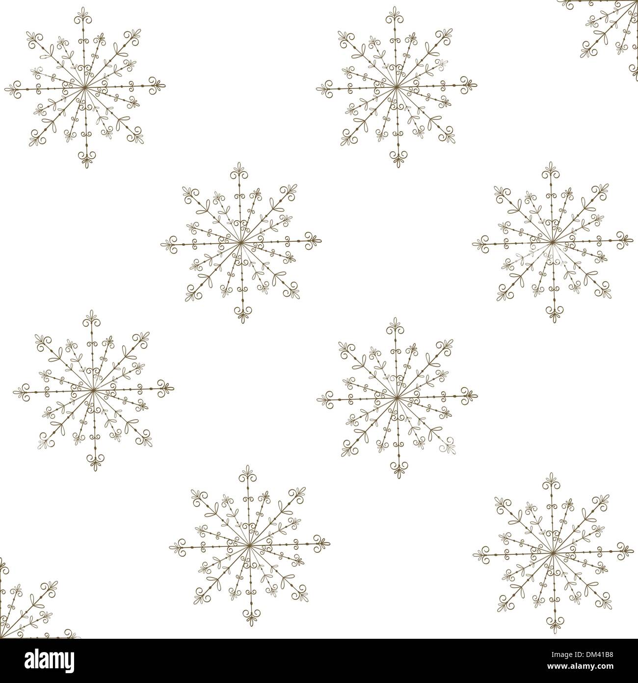 Blaue Musterdesign mit Schneeflocken. Vektor-Illustration. Stock Vektor