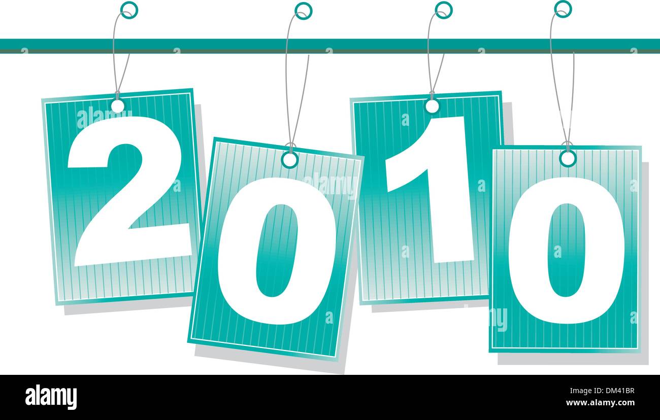 New Year-Karten. Vektor-Illustration Stock Vektor