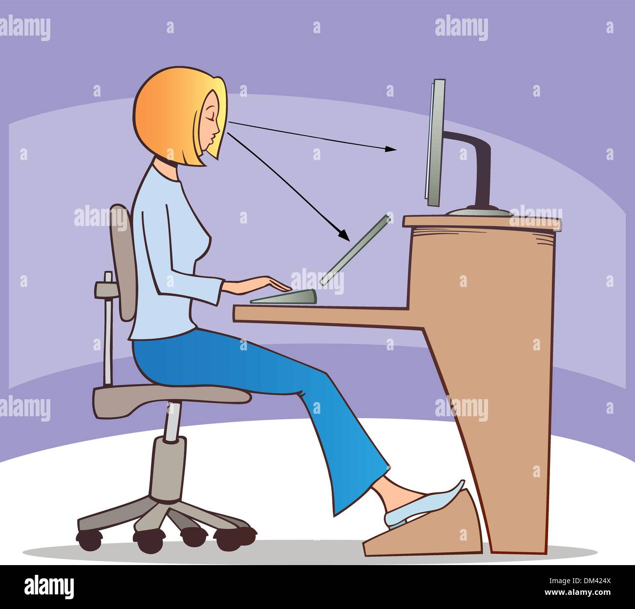 Silhouette Woman Working On Computer Stock Vektorgrafiken Kaufen Alamy Silhouette Woman Working On Computer Stock Vektorgrafiken Kaufen Alamy