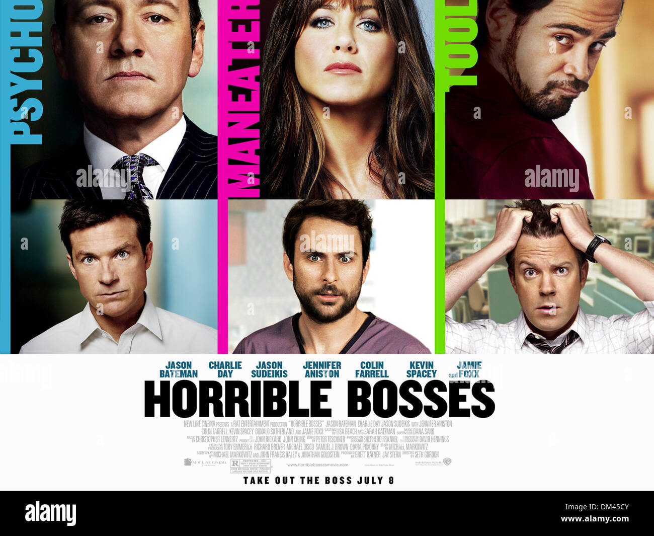 KILL THE BOSS (2011) KEVIN SPACEY JENNIFER ANISTON COLIN FARRELL JASON BATEMAN CHARLIE DAY JASON SUDEIKIS SETH GORDAN (DIR) Stockfoto