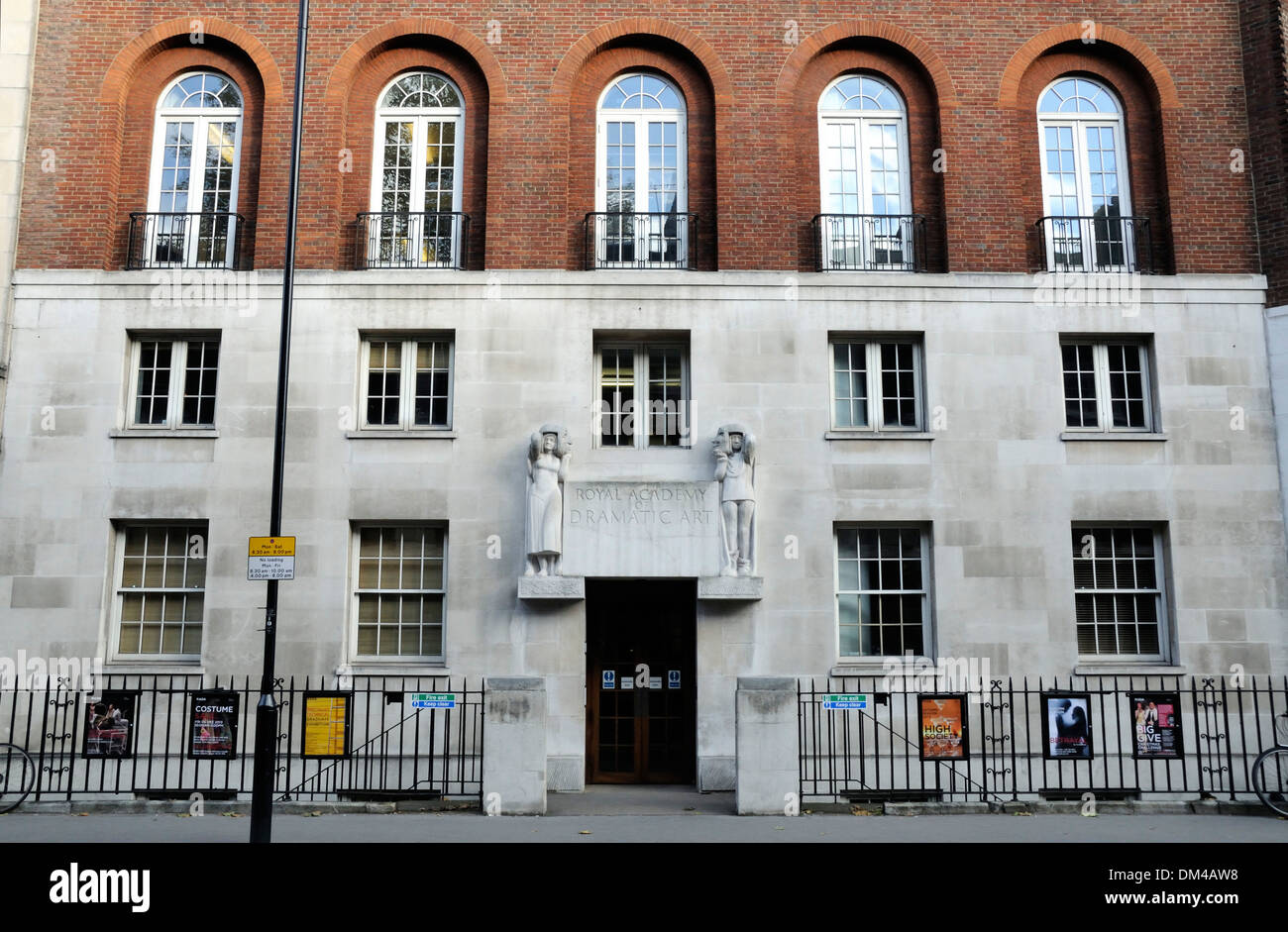 Königliche Akademie der drastischen Kunst RADA, Gower Street, Bloomsbury London England UK Stockfoto