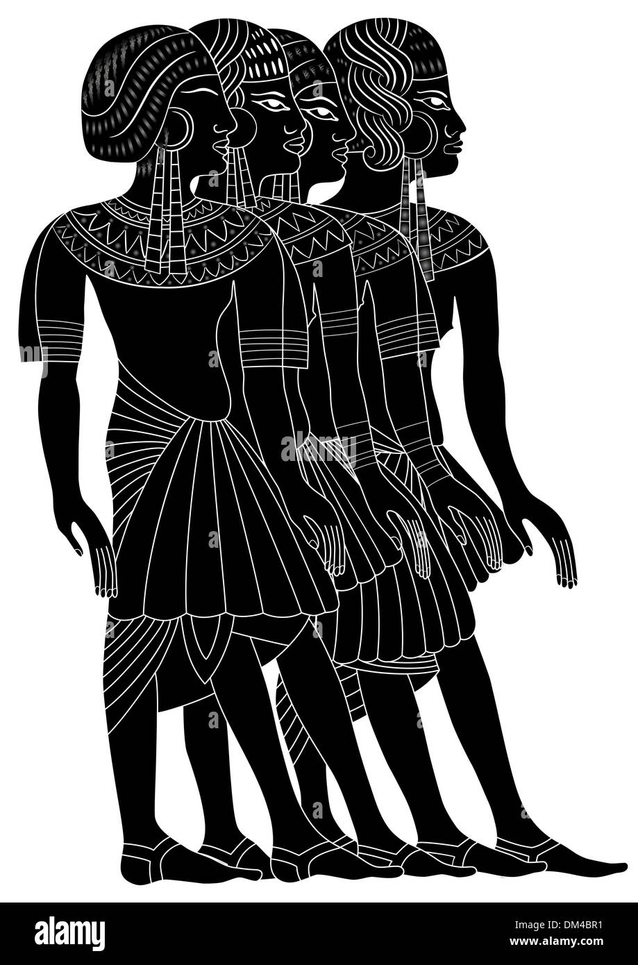 Vektor - Frauen des alten Ägypten Stock Vektor