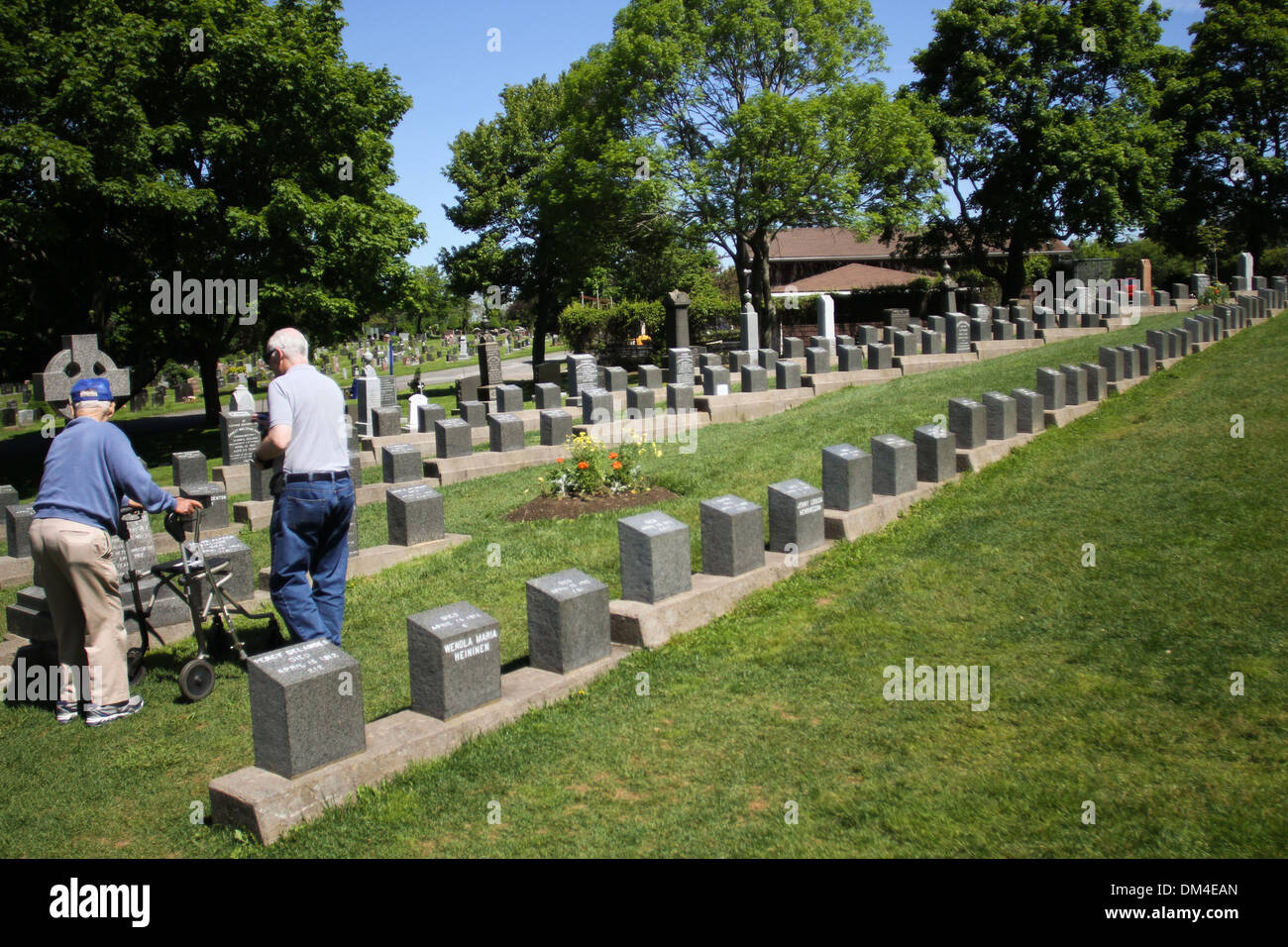 Fairview Cemetery befindet sich in Halifax, N.S. Stockfoto