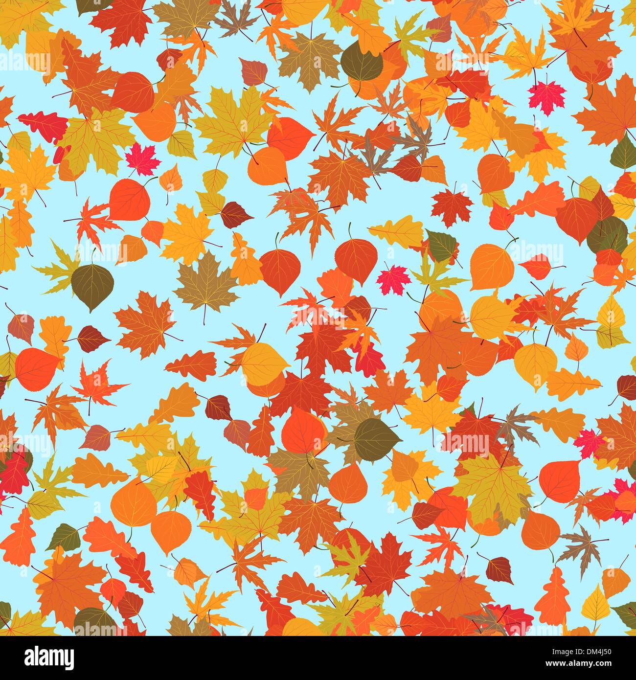 Herbstlaub, nahtlose Hintergrund Stock Vektor