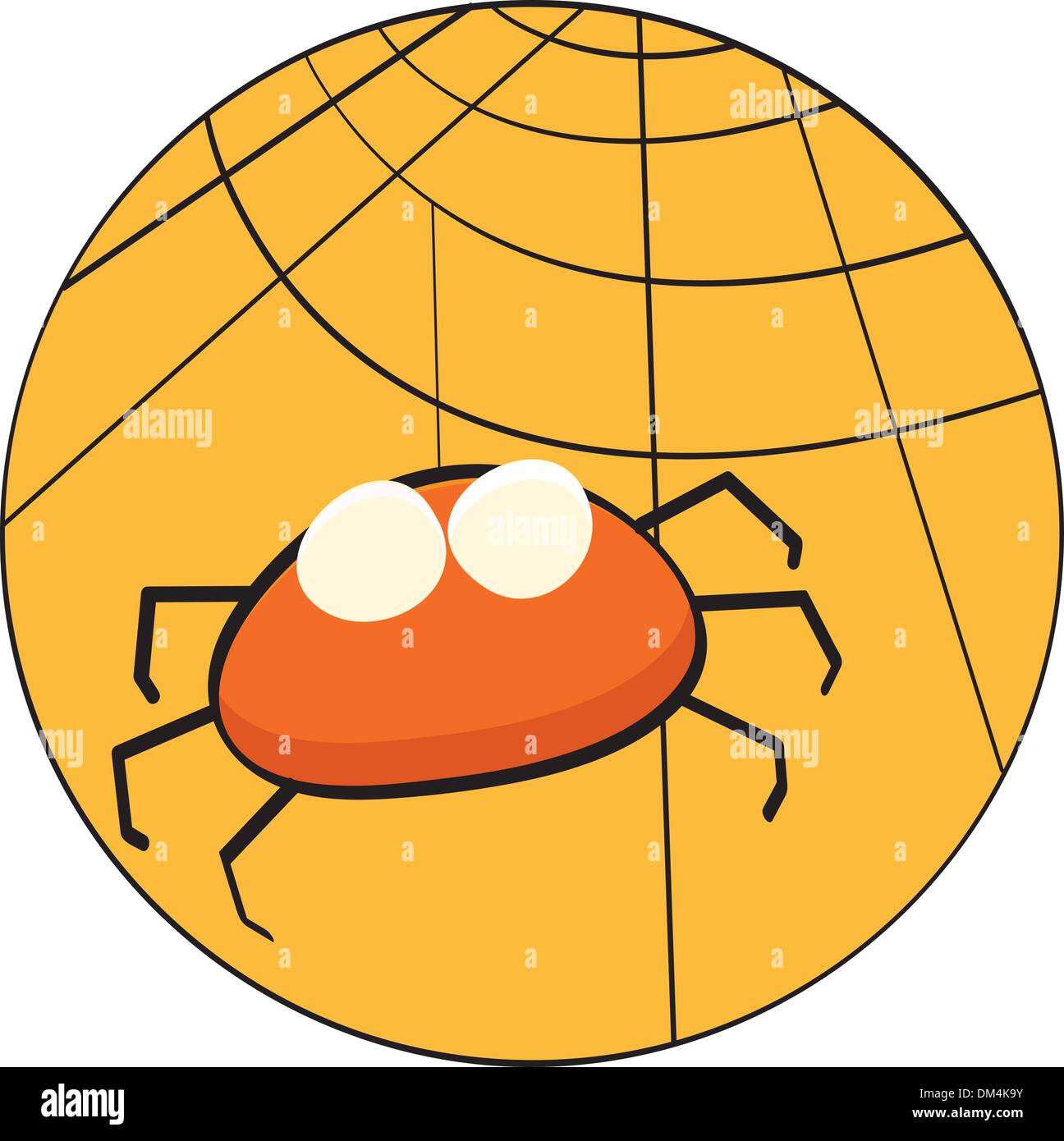 Niedliche Litte Cartoon spider Stock Vektor