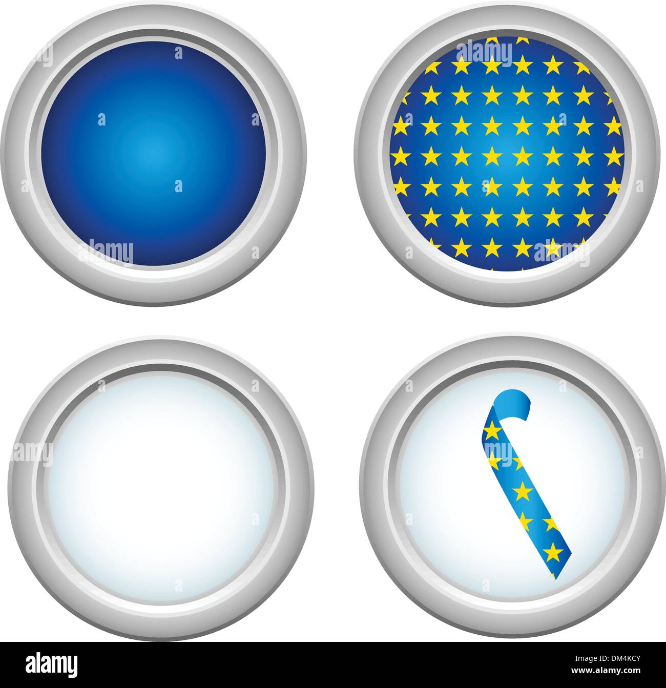Europa-Tasten Stock Vektor