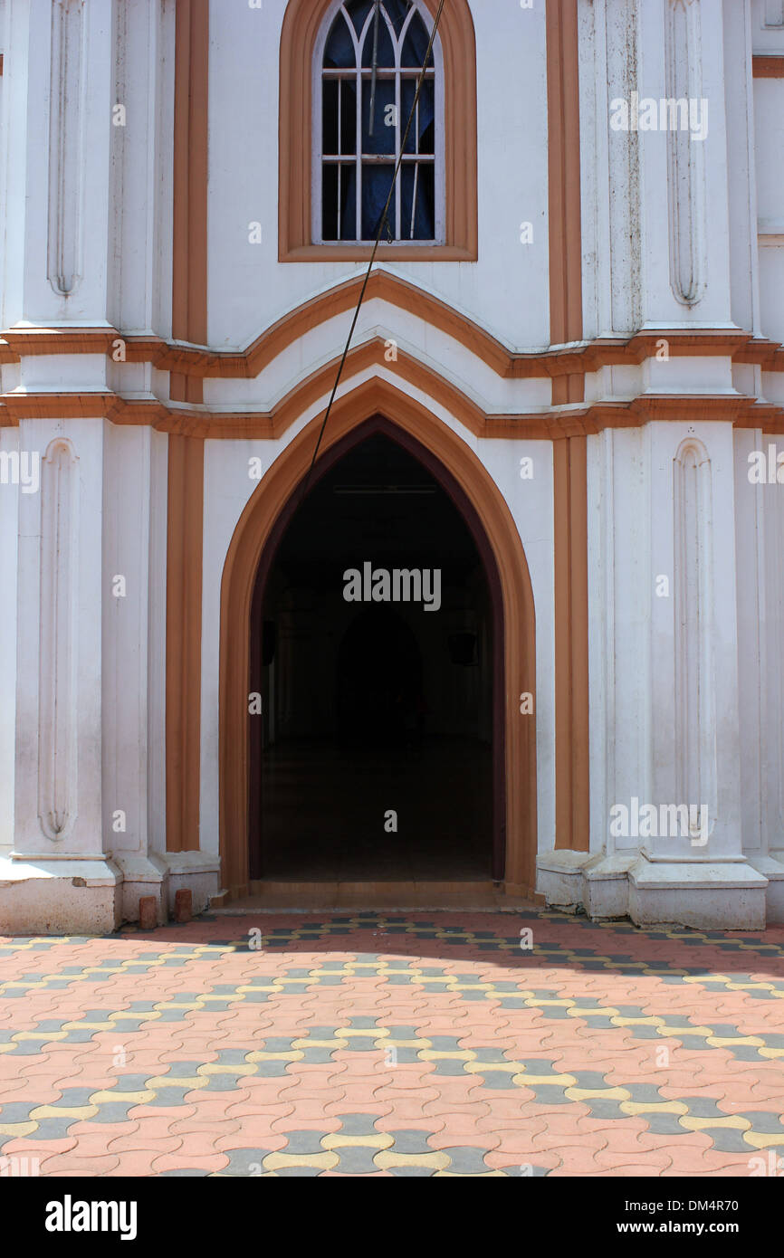 Katholische Kirche St. Georg Edathua Kuttanad Alappuzha Kerala Indien Stockfoto