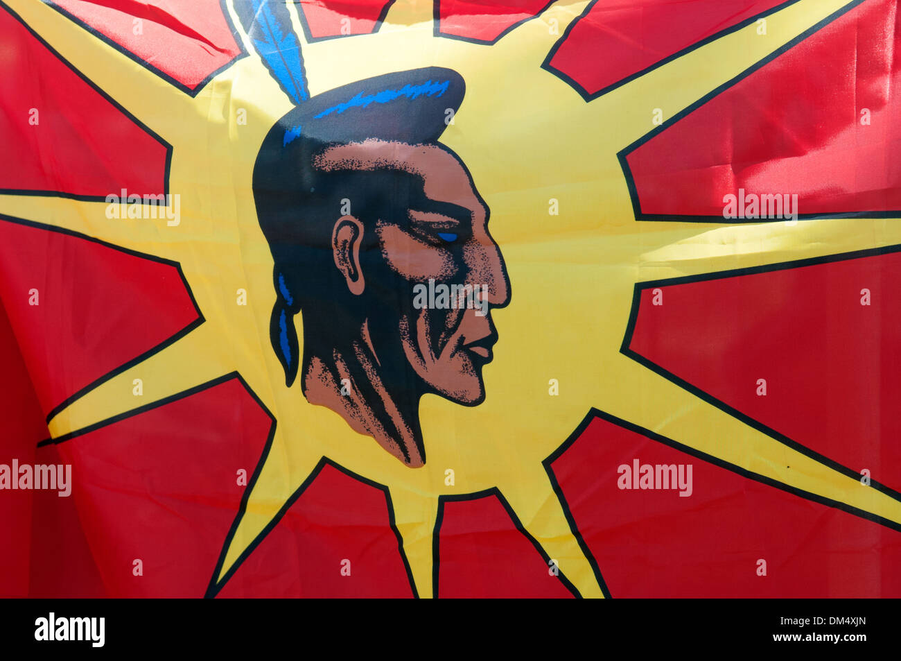 Mohawk kennzeichnen erste Nationen Quebec Kanada Stockfoto