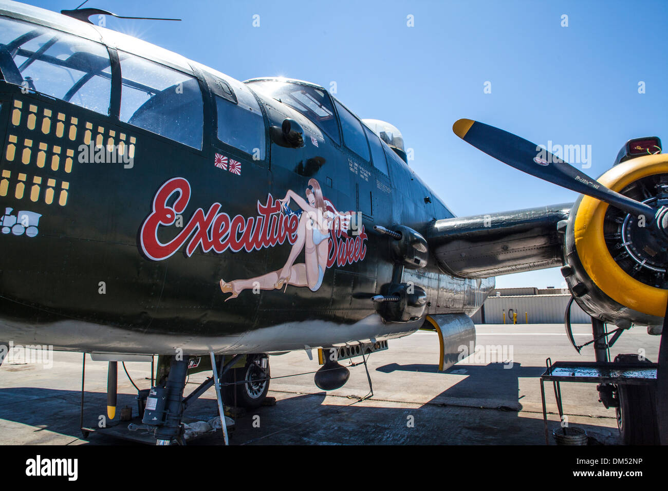 Ein b-25 Mitchell, die Zugehörigkeit zu den Commemorative Air Force Museum in Camarillo / Kalifornien Stockfoto