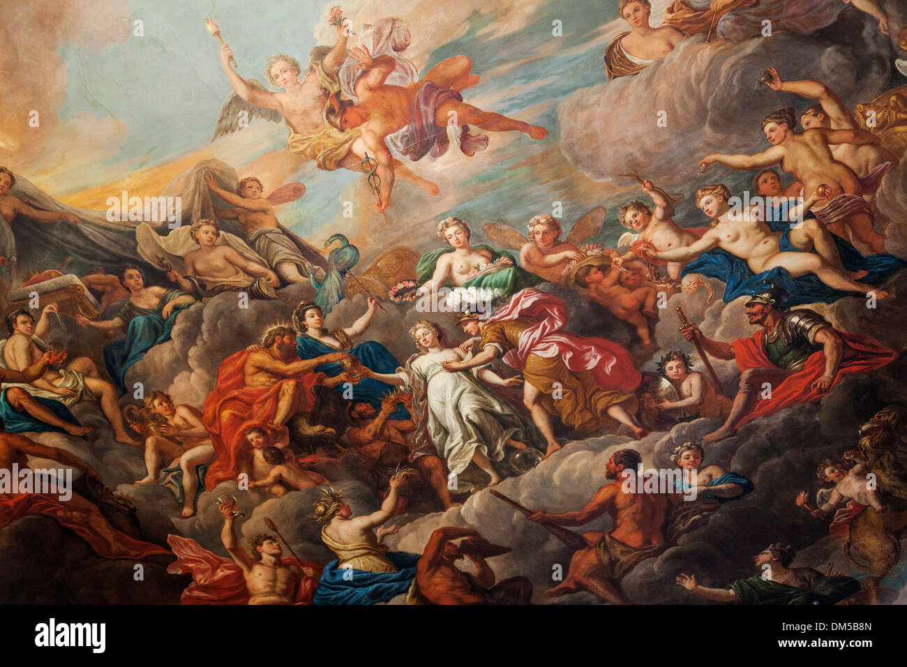 UK Vereinigtes Königreich Europa Großbritannien Großbritannien England West Sussex Petworth Petworth House historischen Treppen Treppe Treppenhaus Stockfoto