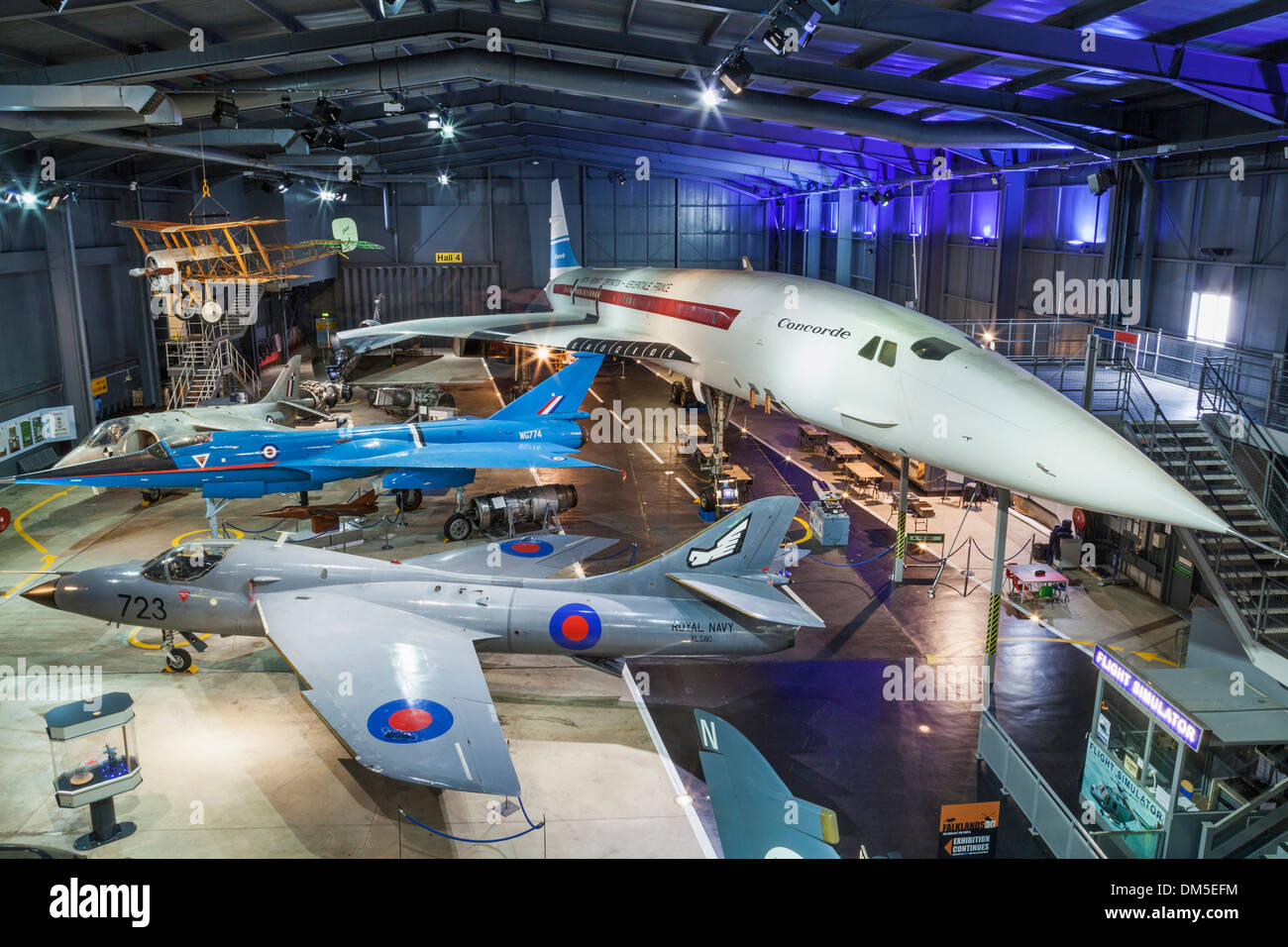 UK Vereinigtes Königreich Europa Great Britain Großbritannien England Somerset Royal Navy Fleet Air Arm Museum Concorde Flugzeug Flugzeuge Flugzeuge Stockfoto